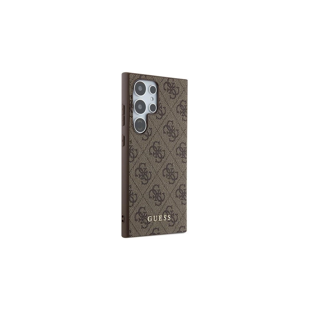 Hurtownia GSM - Case Guess GUHCS24LG4GFBR Samsung Galaxy S24 Ultra Hardcase 4G Metall Gold Logo braun/brown - GUE3384 - {ean13} - Hurt