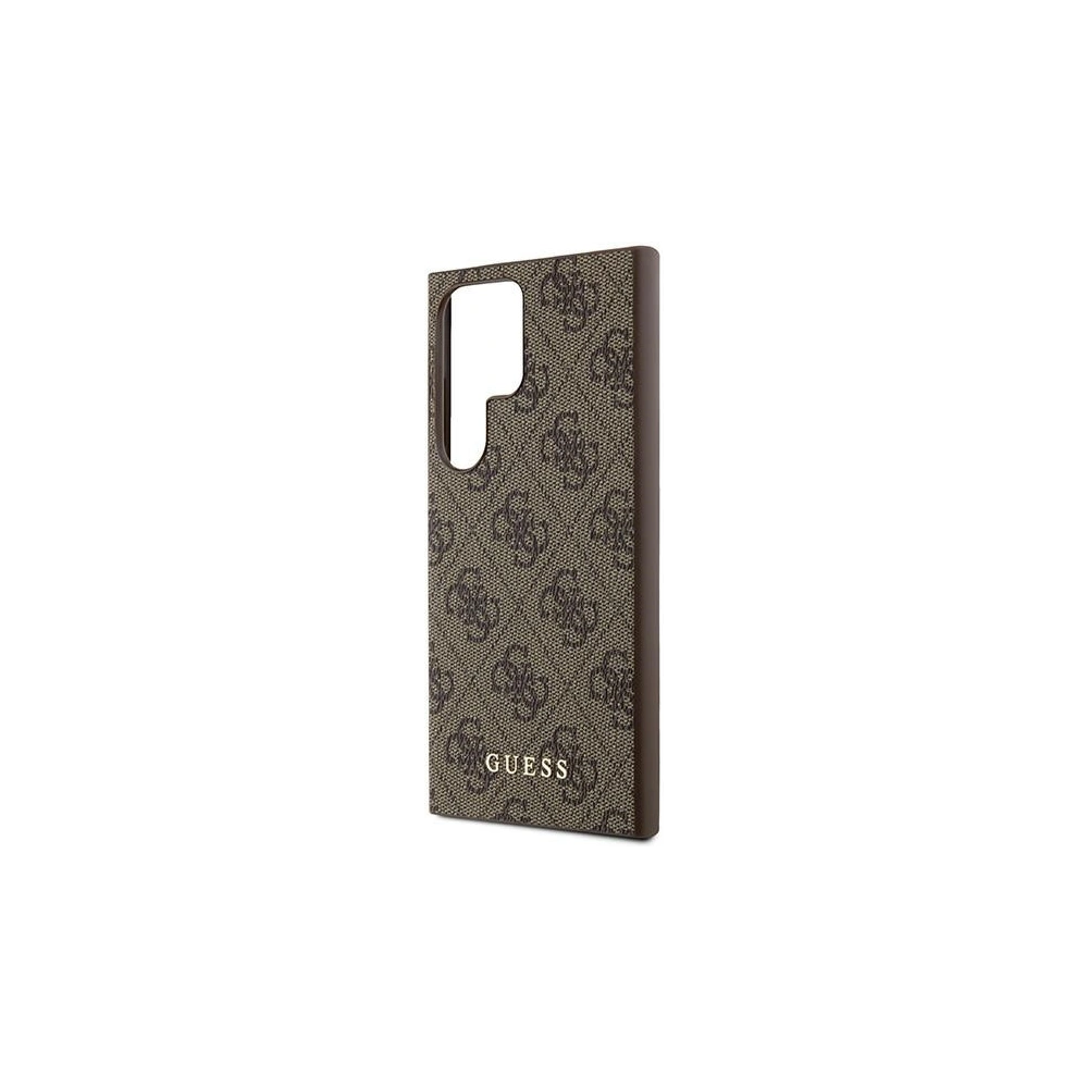 Hurtownia GSM - Case Guess GUHCS24LG4GFBR Samsung Galaxy S24 Ultra Hardcase 4G Metall Gold Logo braun/brown - GUE3384 - {ean13} - Hurt
