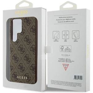 Hurtownia GSM - Case Guess GUHCS24LG4GFBR Samsung Galaxy S24 Ultra Hardcase 4G Metall Gold Logo braun/brown - GUE3384 - {ean13} - Hurt