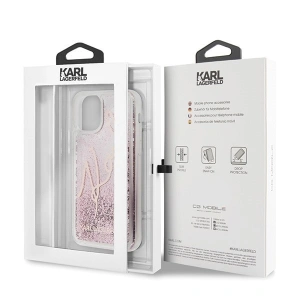 Karl Lagerfeld KLHCN58TRKSRG iPhone 11 Pro różowo-złoty/rose gold Glitter Signature