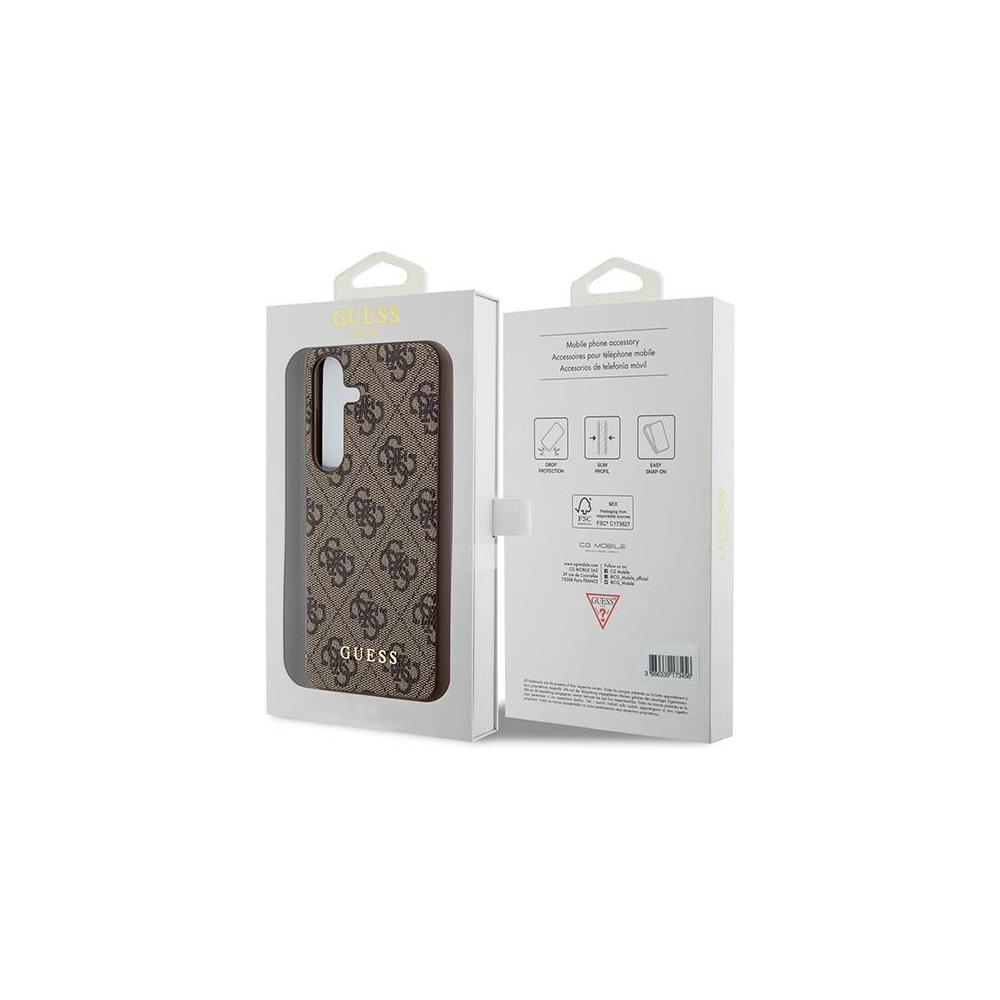 Hurtownia GSM - Etui Guess GUHCS24SG4GFBR Samsung Galaxy S24 hardcase 4G Metal Gold Logo maro/brown - GUE3385 - {ean13} - Hurt