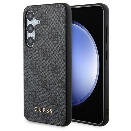 Guess Distributor - 3666339259112 - GUE3386 - Guess GUHCS24SG4GFGR Samsung Galaxy S24 hardcase 4G Metal Gold Logo black - B2B homescreen