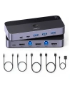 Wholesale KVM UGREEN CM664 switch 3xUSB-A,2xUSB-B,2xUSB-C,3xHDMI,micro USB black - UGR1824 - {ean13} - Hurt