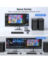 Wholesale KVM UGREEN CM664 switch 3xUSB-A,2xUSB-B,2xUSB-C,3xHDMI,micro USB black - UGR1824 - {ean13} - Hurt