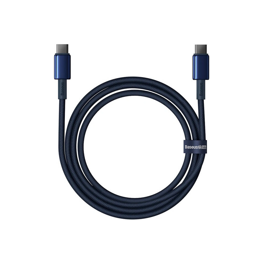 Hurtownia GSM - Kábel Baseus Tungsten Glod USB-C / USB-C 100W 1m kék - BSU4879 - {ean13} - Hurt