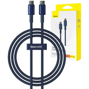 Hurtownia GSM - Kabel Baseus Tungsten Gold USB-C / USB-C 100W 1m blau - BSU4879 - {ean13} - Hurt