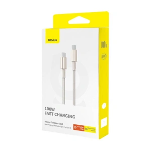 Hurtownia GSM - Kabel Baseus Tungsten Gold USB-C / USB-C 100W 2m gold - BSU4882 - {ean13} - Hurt