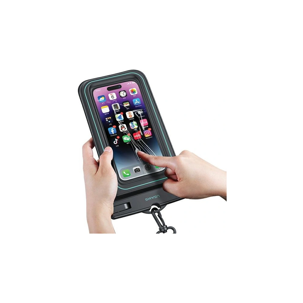 Hurtownia GSM - Voděodolné pouzdro USAMS US-YD013 do 6,7" IP68 černé/black - USA1097 - {ean13} - Hurt