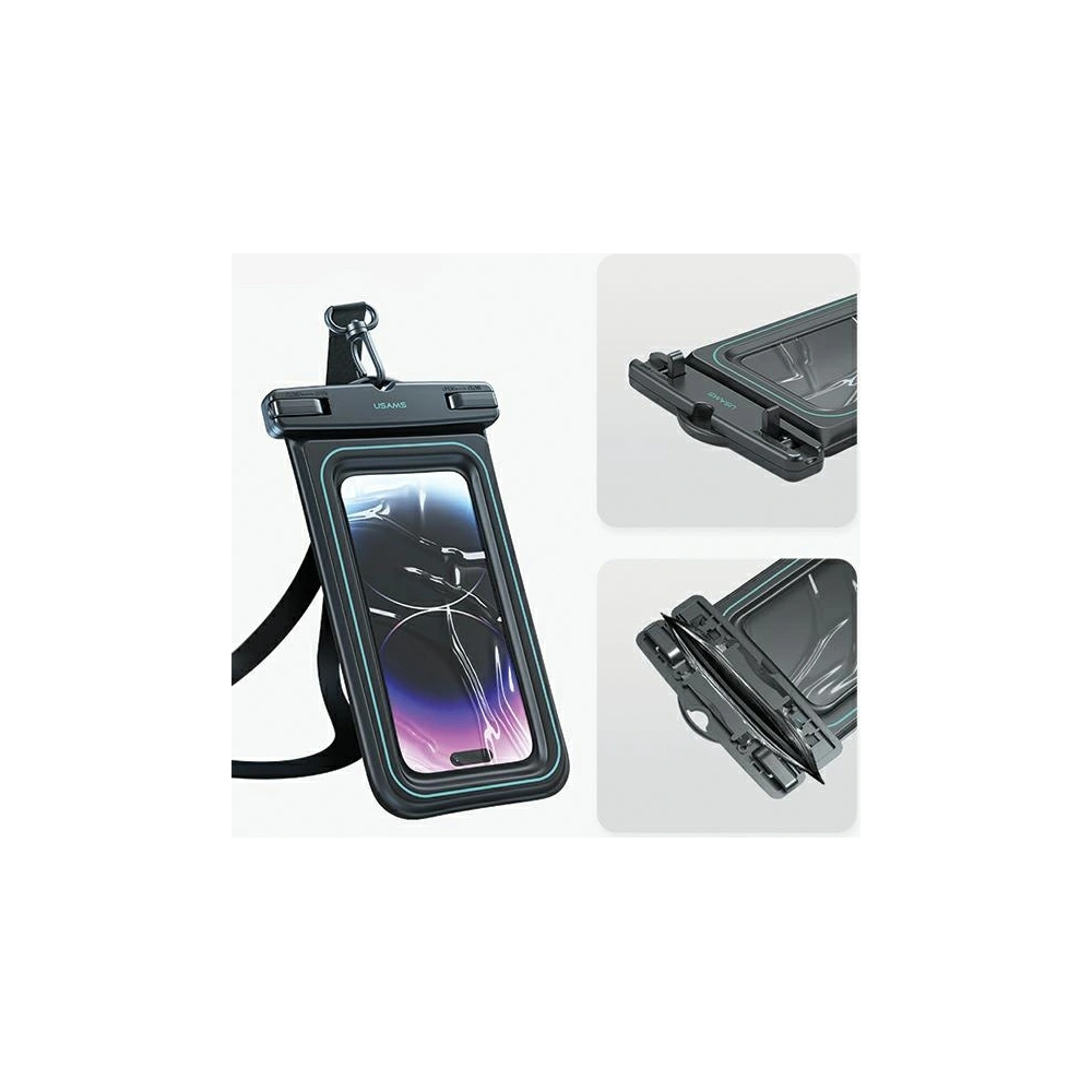 Hurtownia GSM - Voděodolné pouzdro USAMS US-YD013 do 6,7" IP68 černé/black - USA1097 - {ean13} - Hurt