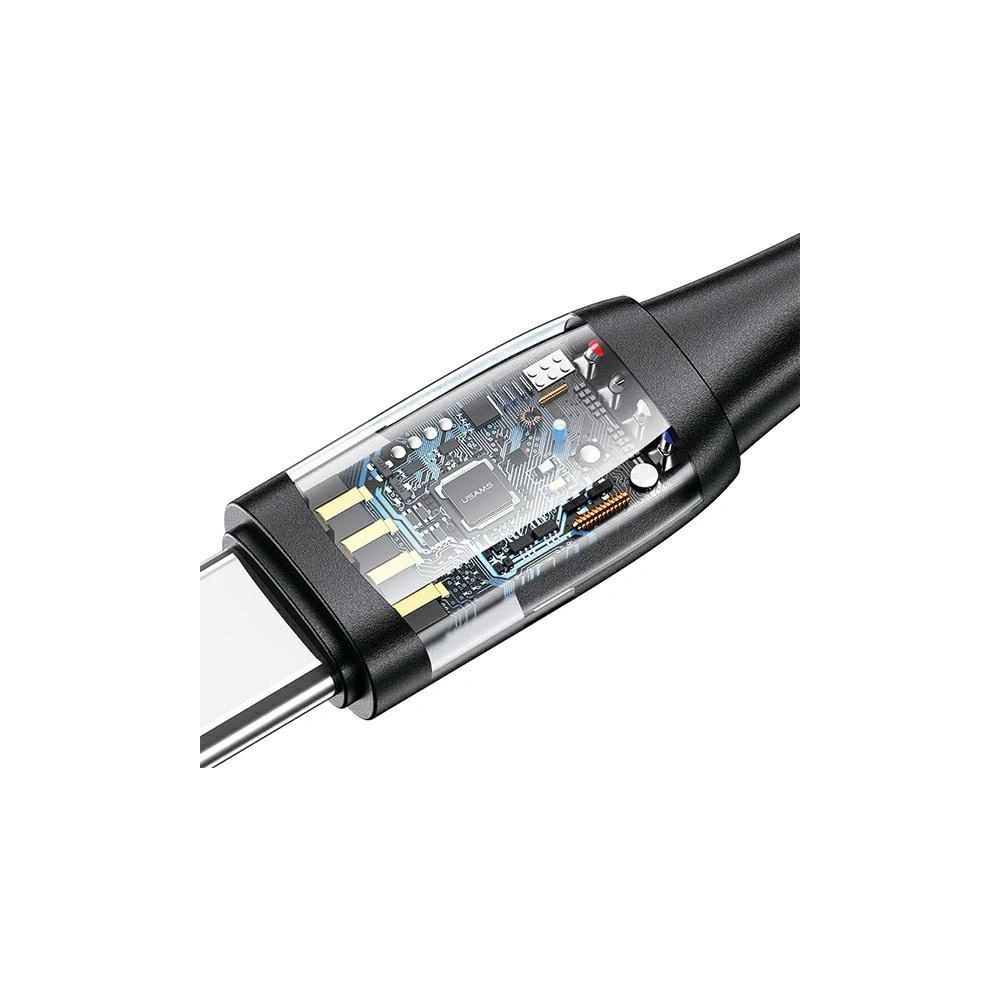 Hurtownia GSM - Cablu USAMS US-SJ645 U85 USB-A+USB-C/USB-C, Lightning, microUSB 6w1 1,2m 100W PD Încărcare Rapidă negru/black - USA1098 - {ean13} - Hurt