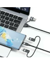 Hurtownia GSM - Kabel USAMS US-SJ645 U85 USB-A+USB-C/USB-C, Lightning, microUSB 6w1 1,2m 100W PD Fast Charge czarny/black - USA1098 - {ean13} - Hurt