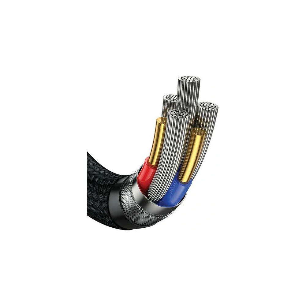 Wholesale USAMS US-SJ646 U85 USB-A+USB-C/USB-C, Lightning, microUSB 6w1 2m 100W PD Fast Charge black - USA1099 - {ean13} - Hurt
