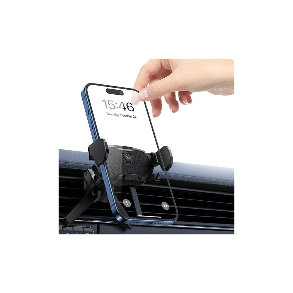 Hurtownia GSM - Suport auto pentru grilă USAMS US-ZJ077 rotativ negru/black - USA1100 - {ean13} - Hurt