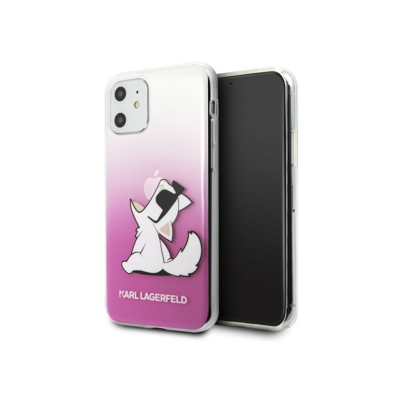 Karl Lagerfeld Distributor - 3700740466797 - KLD139PNK - Karl Lagerfeld KLHCN61CFNRCPI iPhone 11 hardcase pink Choupette Fun - B2B homescreen