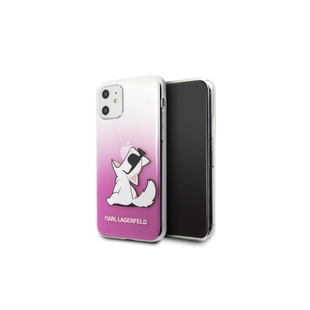 Wholesale Karl Lagerfeld KLHCN61CFNRCPI iPhone 11 hardcase pink Choupette Fun - KLD139PNK - {ean13} - Hurt