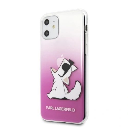 Karl Lagerfeld KLHCN61CFNRCPI iPhone 11 hardcase różowy/pink Choupette Fun