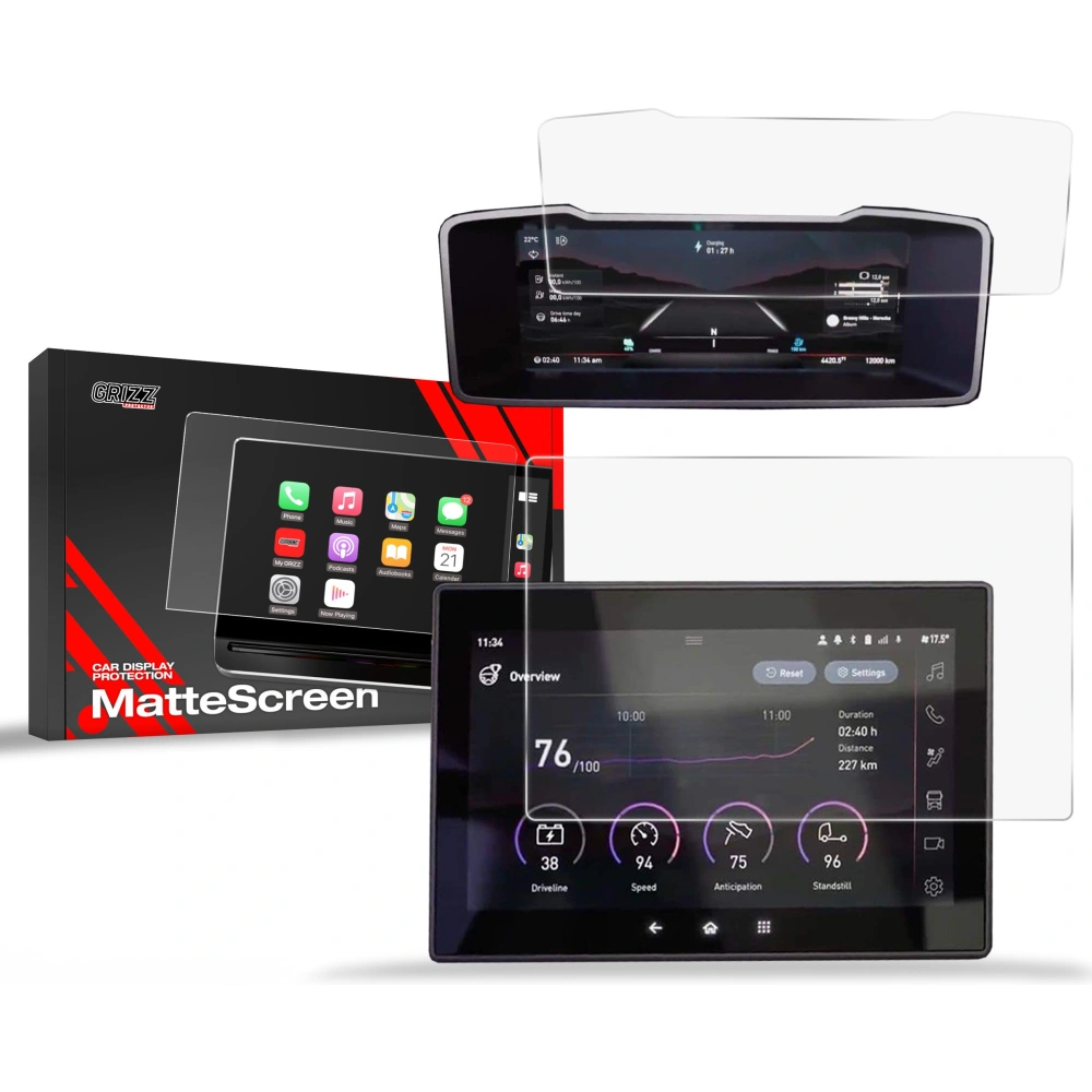 Hurtownia GSM - GrizzGlass CarDisplay Protection folie mată pentru Renault C Evolution [2in1] - GRZ9329 - {ean13} - Hurt