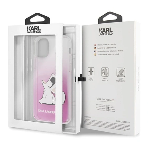 Karl Lagerfeld KLHCN61CFNRCPI iPhone 11 hardcase różowy/pink Choupette Fun