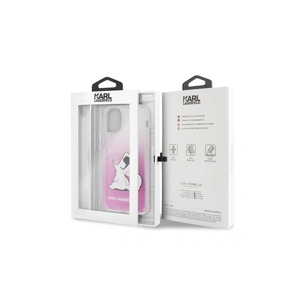 Wholesale Karl Lagerfeld KLHCN61CFNRCPI iPhone 11 hardcase pink Choupette Fun - KLD139PNK - {ean13} - Hurt