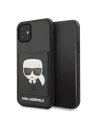 Karl Lagerfeld KLHCN61CSKCBK carcasă dură pentru iPhone 11 neagră/black