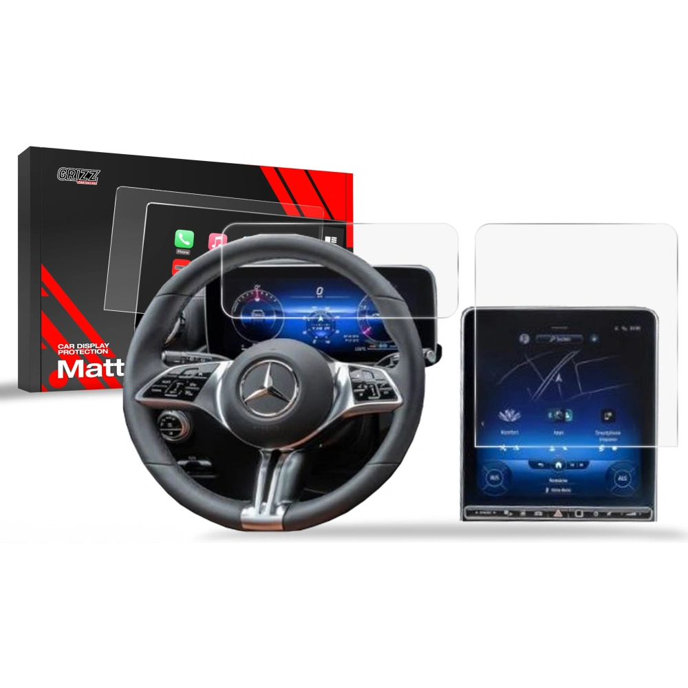 Hurtownia GSM - Folia matowa GrizzGlass CarDisplay Protection do Mercedes EQS Widescreen 2021-2024 [2w1] - GRZ9337 - {ean13} - Hurt
