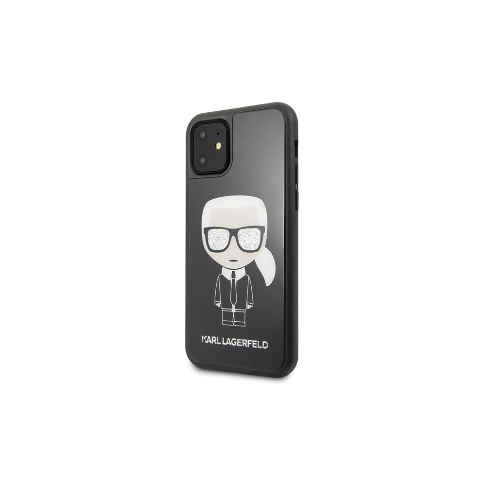 Hurtownia GSM - Karl Lagerfeld KLHCN61DLFKBK iPhone 11 czarny/black hard case Iconic Karl Glitter - KLD141BLK - {ean13} - Hurt