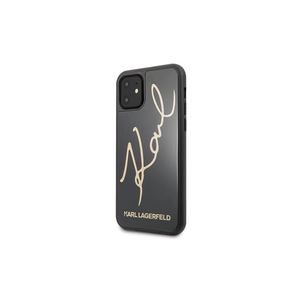 Hurtownia GSM - Karl Lagerfeld KLHCN61DLKSBK iPhone 11 czarny/black hard case Signature Glitter - KLD142BLK - {ean13} - Hurt