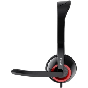 Wholesale HAVIT H202D wired headphones black - HVT296 - {ean13} - Hurt
