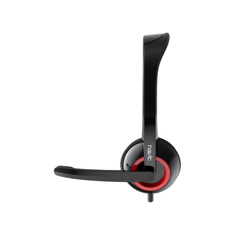 Hurtownia GSM - Kabelgebundene Over-Ear-Kopfhörer HAVIT H202D mit eingebautem Mikrofon in Schwarz - HVT296 - {ean13} - Hurt