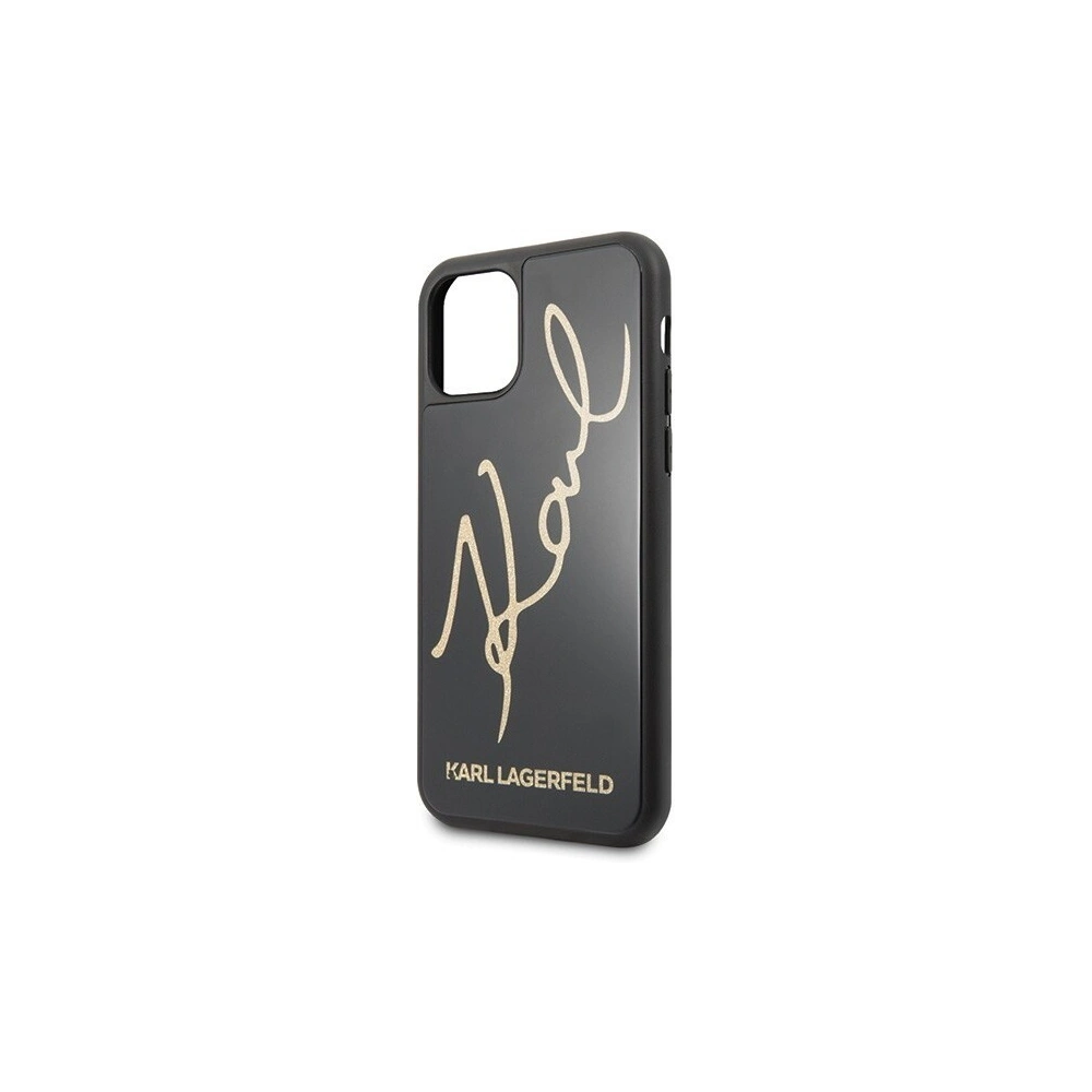 Hurtownia GSM - Karl Lagerfeld KLHCN61DLKSBK iPhone 11 czarny/black hard case Signature Glitter - KLD142BLK - {ean13} - Hurt