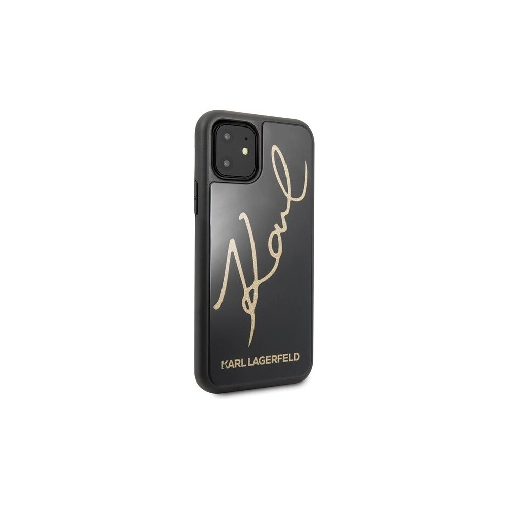 Hurtownia GSM - Karl Lagerfeld KLHCN61DLKSBK iPhone 11 czarny/black hard case Signature Glitter - KLD142BLK - {ean13} - Hurt