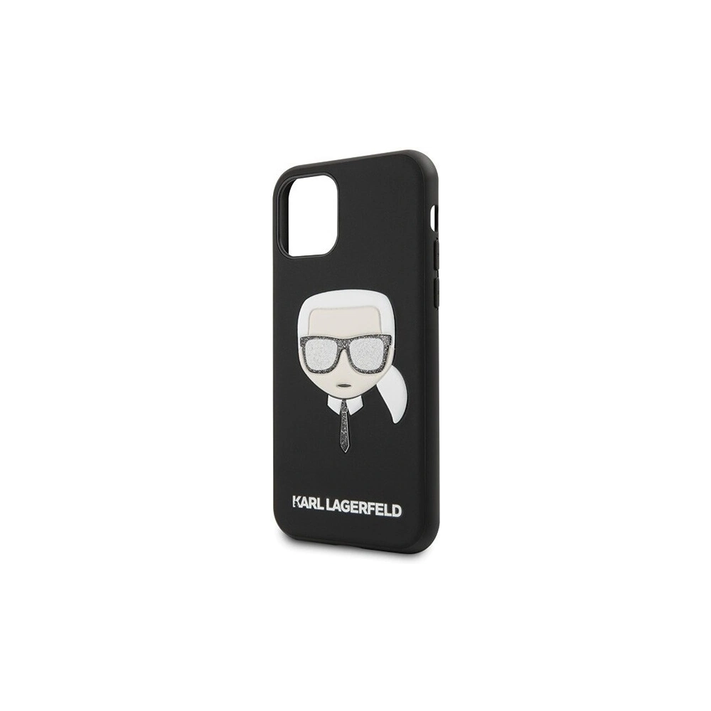 Hurtownia GSM - Karl Lagerfeld KLHCN61GLBK iPhone 11 czarny/black Iconik Embossed & Glitter - KLD144BLK - {ean13} - Hurt