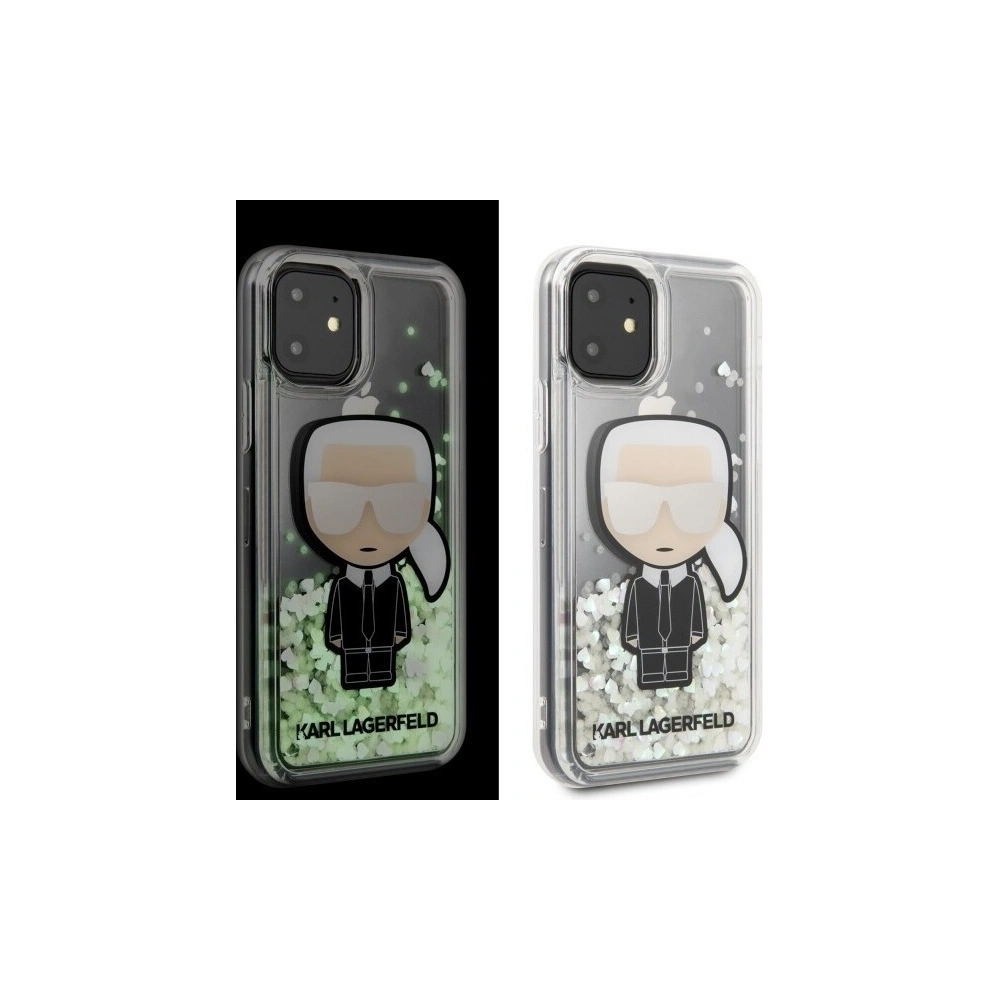 Hurtownia GSM - Karl Lagerfeld KLHCN61GLGIRKL iPhone 11 hardcase Ikonik Glitter Glow în întuneric - KLD145 - {ean13} - Hurt