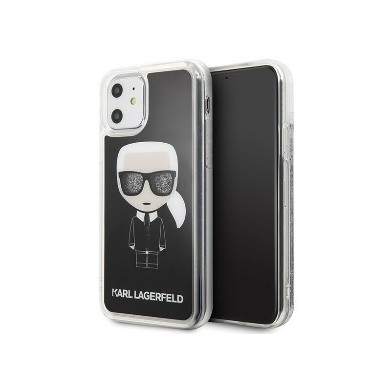 Hurtownia Karl Lagerfeld - 3700740466858 - KLD146 - Karl Lagerfeld KLHCN61ICGBK iPhone 11 czarny/black Iconic Glitter - B2B homescreen