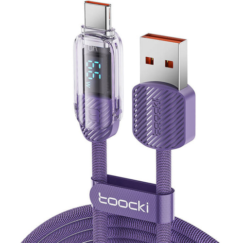 Toocki Distributor - 6976018372795 - TCK126 - Toocki TXCTYX05-P cable USB-A / USB-C 1m FC 66W purple - B2B homescreen