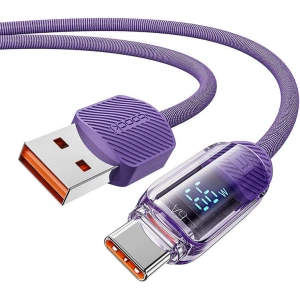 Hurtownia GSM - Kabel Toocki TXCTYX05-P USB-A / USB-C 1m FC 66W lila - TCK126 - {ean13} - Hurt