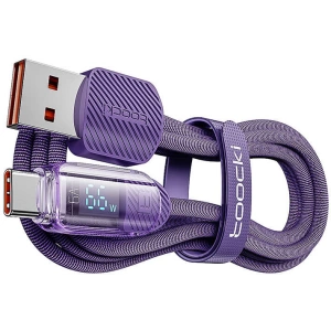 Hurtownia GSM - Kabel Toocki TXCTYX05-P USB-A / USB-C 1m FC 66W violet - TCK126 - {ean13} - Hurt