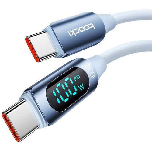 Toocki Distributor - 6976018372177 - TCK129 - Toocki TXCTT1- XX04-B2 cable USB-C / USB-C 2m FC 100W blue - B2B homescreen