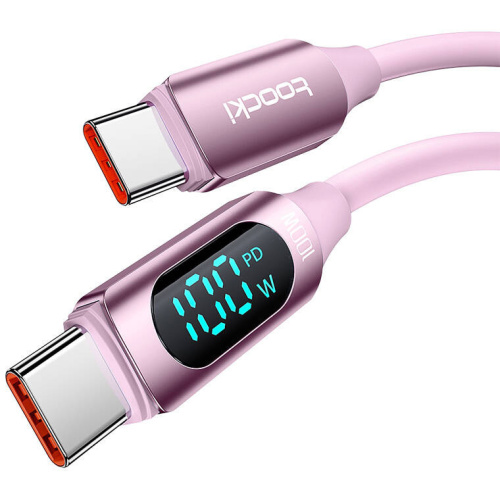 Toocki Distributor - 6976018372160 - TCK130 - Toocki TXCTT1- XX04-B2 cable USB-C / USB-C 2m FC 100W pink - B2B homescreen