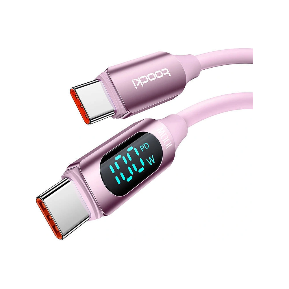 Hurtownia GSM - Kabel Toocki TXCTT1- XX04-B2 USB-C / USB-C 2m FC 100W różowy - TCK130 - {ean13} - Hurt