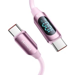 Hurtownia GSM - Kabel Toocki TXCTT1- XX04-B2 USB-C / USB-C 2m FC 100W rosa - TCK130 - {ean13} - Hurt