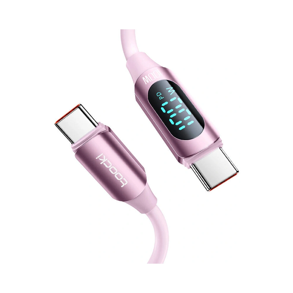 Hurtownia GSM - Kabel Toocki TXCTT1- XX04-B2 USB-C / USB-C 2m FC 100W rosa - TCK130 - {ean13} - Hurt