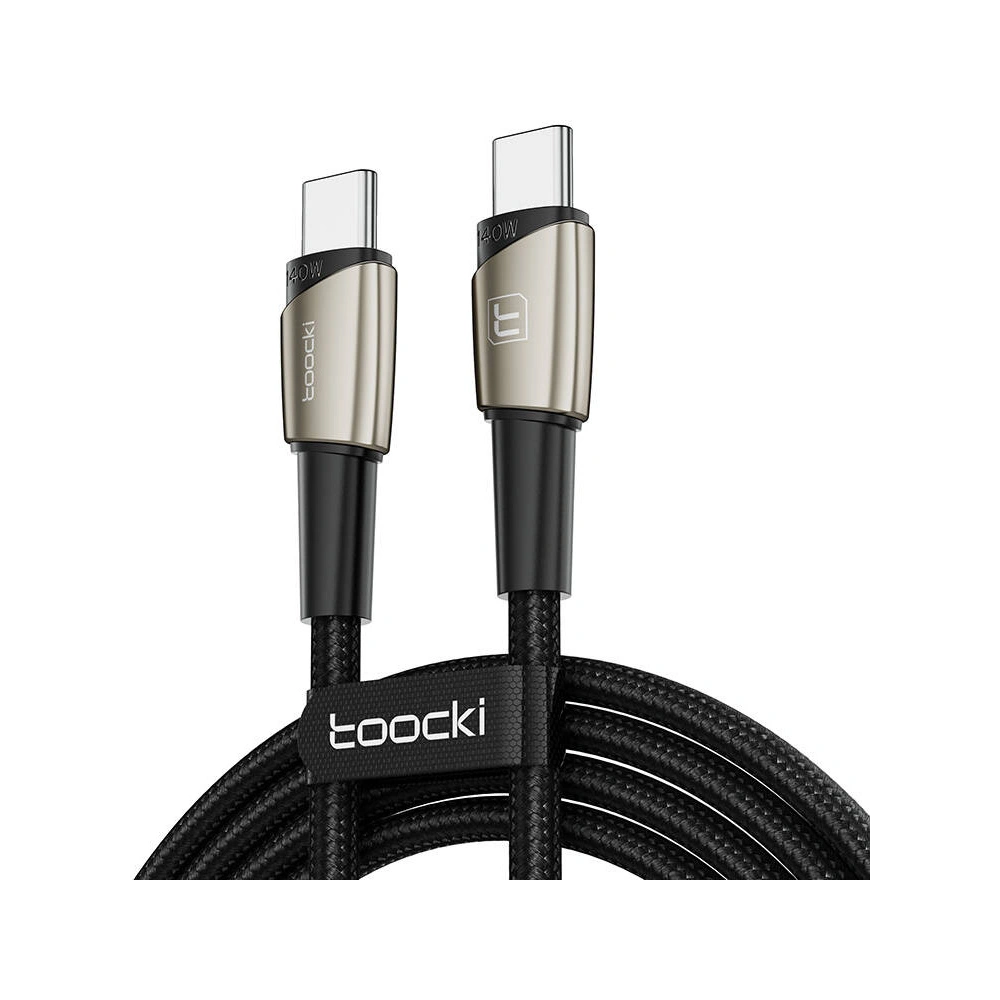 Hurtownia GSM - Kabel Toocki TXCTT14- LG01-W2 USB-C / USB-C 2m 140W perlmutt nickel - TCK132 - {ean13} - Hurt