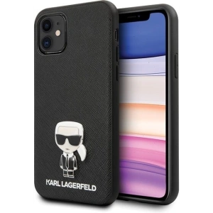 Hurtownia GSM - Karl Lagerfeld KLHCN61IKFBMBK carcasă dură iPhone 11 neagră/saffiano Ikonik - KLD147BLK - {ean13} - Hurt