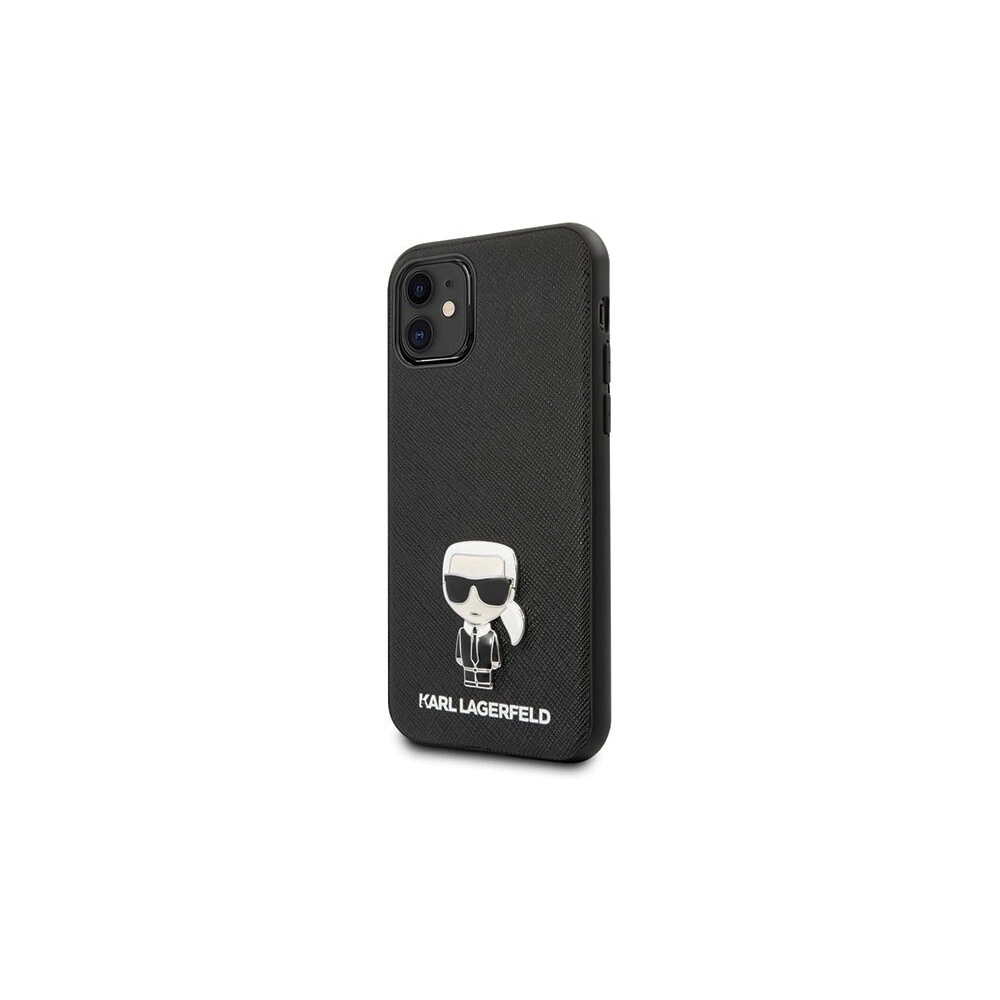 Hurtownia GSM - Karl Lagerfeld KLHCN61IKFBMBK carcasă dură iPhone 11 neagră/saffiano Ikonik - KLD147BLK - {ean13} - Hurt