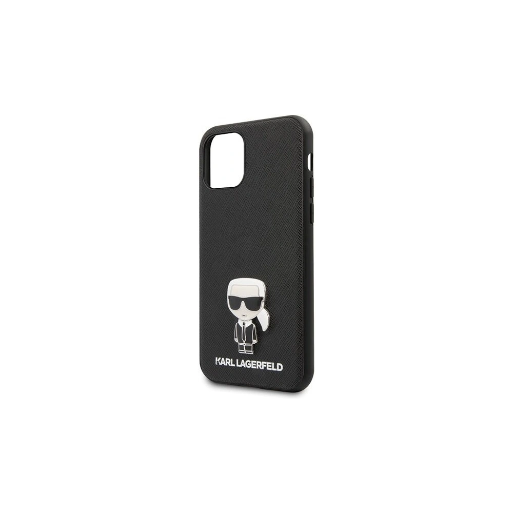 Hurtownia GSM - Karl Lagerfeld KLHCN61IKFBMBK carcasă dură iPhone 11 neagră/saffiano Ikonik - KLD147BLK - {ean13} - Hurt