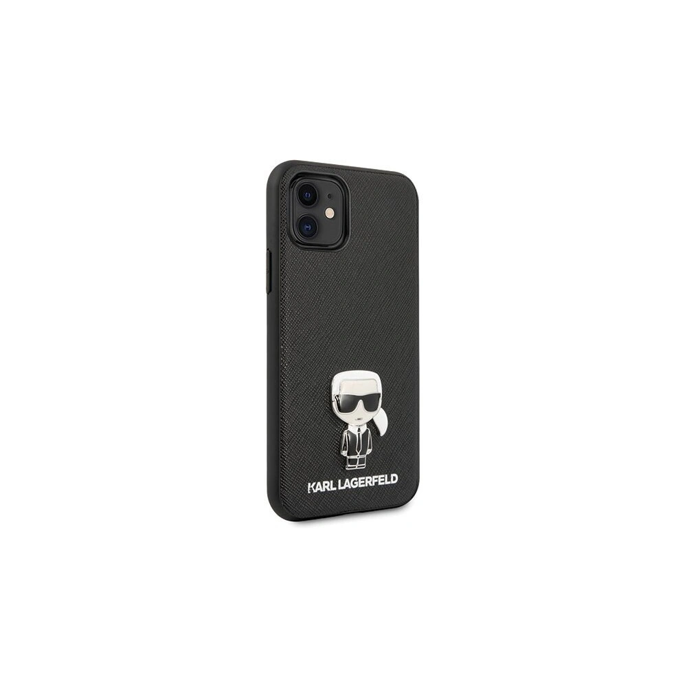 Hurtownia GSM - Karl Lagerfeld KLHCN61IKFBMBK carcasă dură iPhone 11 neagră/saffiano Ikonik - KLD147BLK - {ean13} - Hurt