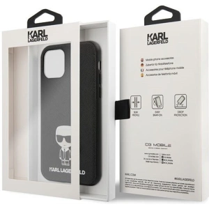 Hurtownia GSM - Karl Lagerfeld KLHCN61IKFBMBK carcasă dură iPhone 11 neagră/saffiano Ikonik - KLD147BLK - {ean13} - Hurt