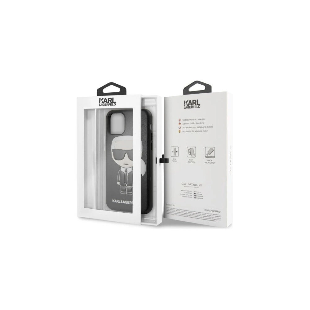 Wholesale Karl Lagerfeld KLHCN61IKPUBK iPhone 11 hardcase black Iconic Karl Embossed - KLD148BLK - {ean13} - Hurt