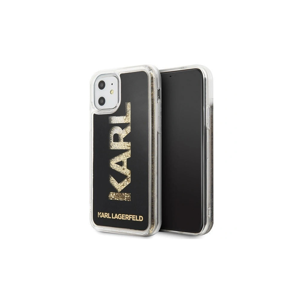 Hurtownia GSM - Karl Lagerfeld KLHCN61KAGBK iPhone 11 czarny/black Karl logo Glitter - KLD149BLK - {ean13} - Hurt